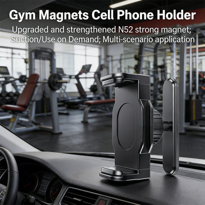 360 Rotatable Gym Phone Holder with Strong Magnets