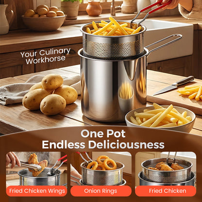 2026 Arrivals R304 Stainless Steel Multifuntional Fryer