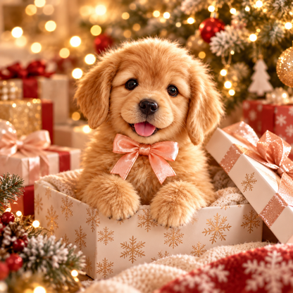 Realistic Robotic Golden Retriever Puppy The Cutest Christmas Surprise