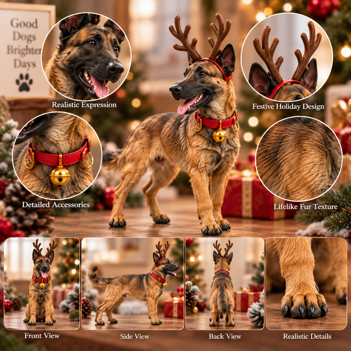 24 Days of Belgian Malinois Joy 24 Unique Collectible Figurines