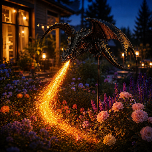 2027 Fellime Dragon s Ember Solar Garden Decor