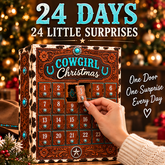 24-Day Cowgirl Christmas Countdown Calendar