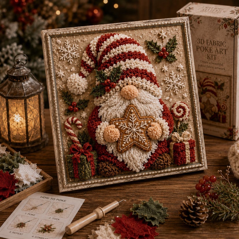 3D Christmas Fabric Stamping Set