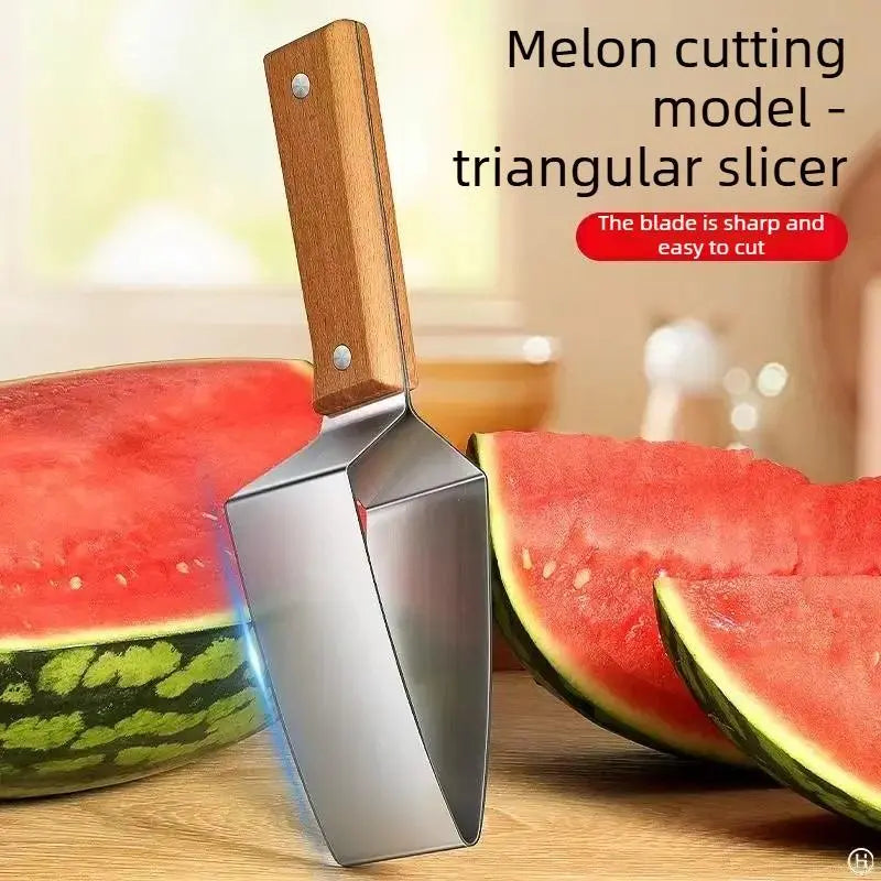 2PCS-Stainless steel watermelon slicer, multi-functional fruit slicer, fruit divider, watermelon cutting tool