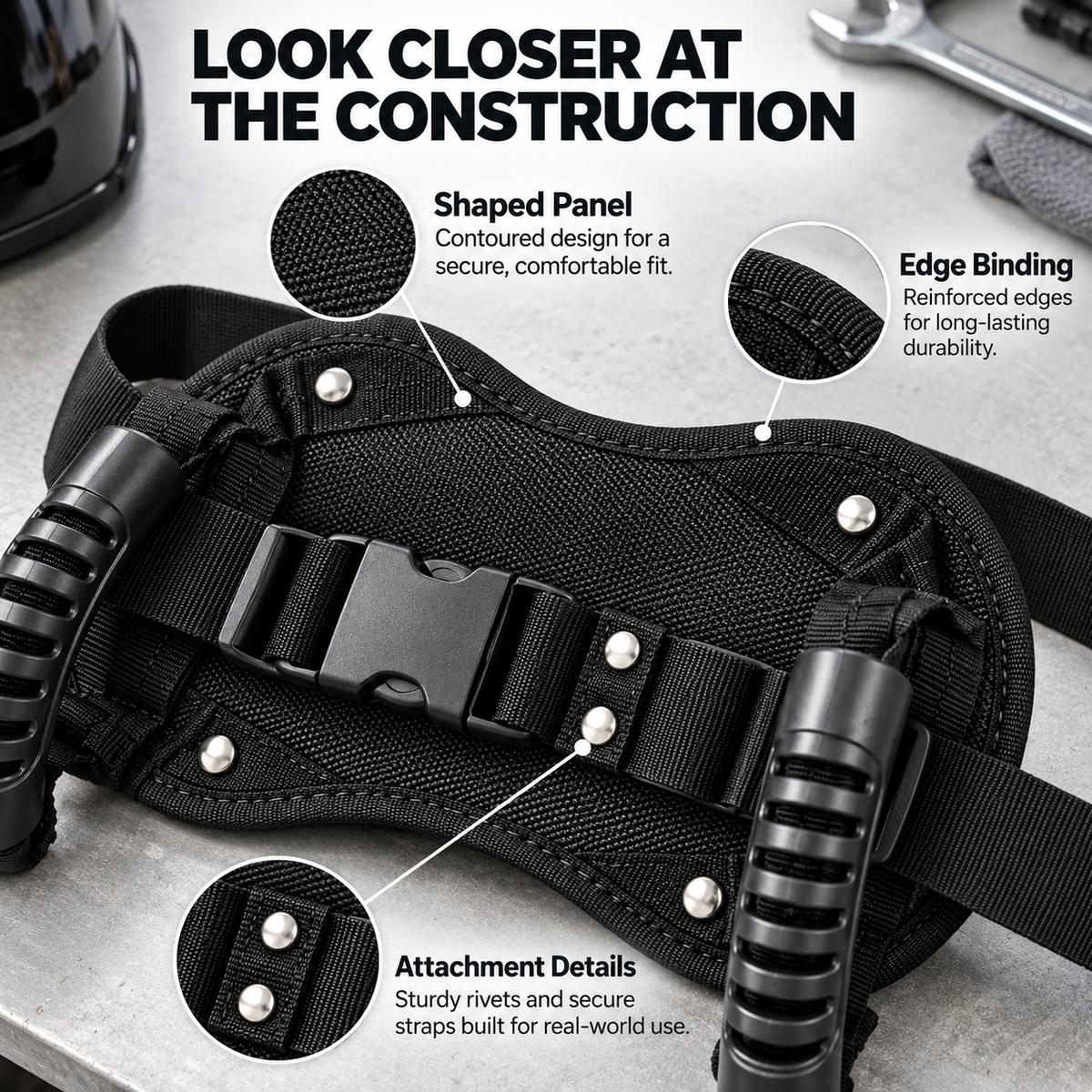 Ride Together Motorcycle Passenger Grab Belt