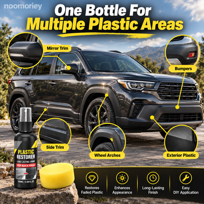 Plastic Trim Restorer Deep Black Finish & Easy DIY Care