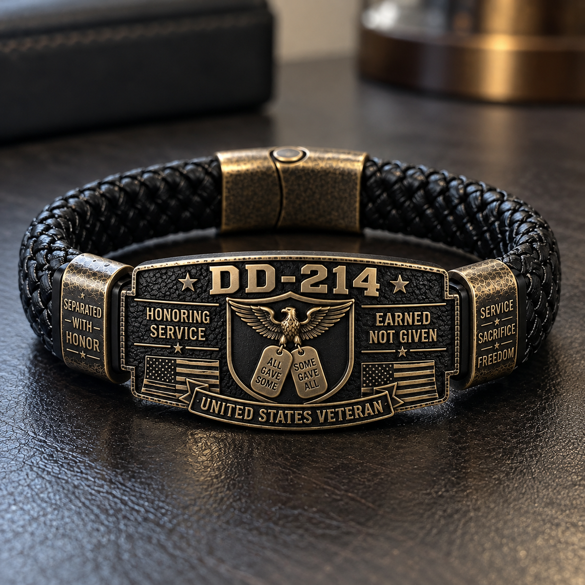 100% Handmade DD-214 Veteran Honor Bracelet