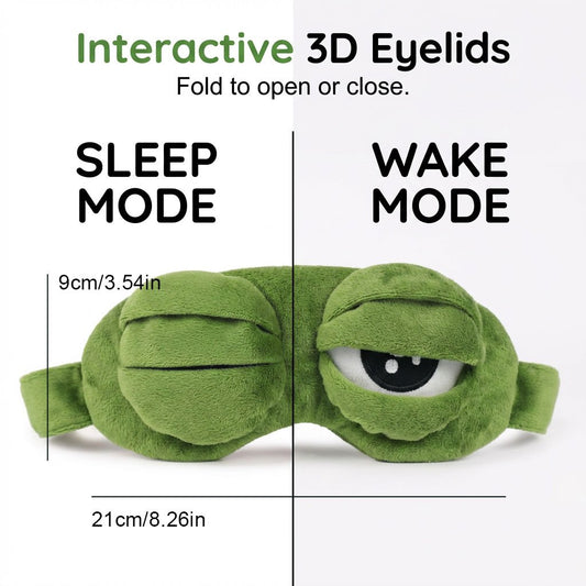 3D Cute Frog Sleep Mask