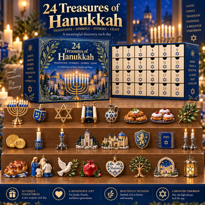 24 Treasures of Hanukkah Traditions, Symbols & Light Countdown Calendar