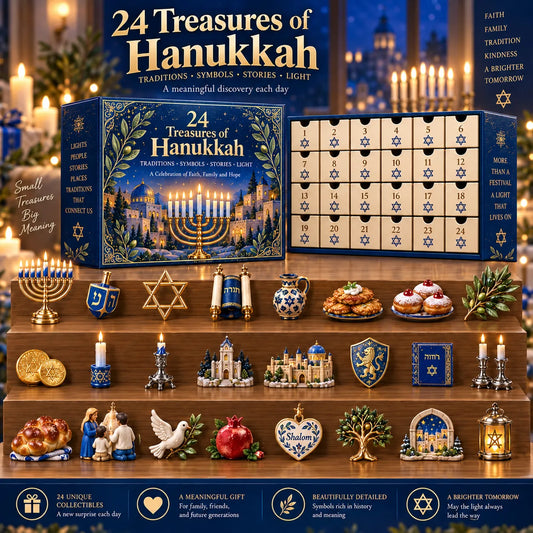 24 Treasures of Hanukkah Traditions, Symbols & Light Countdown Calendar
