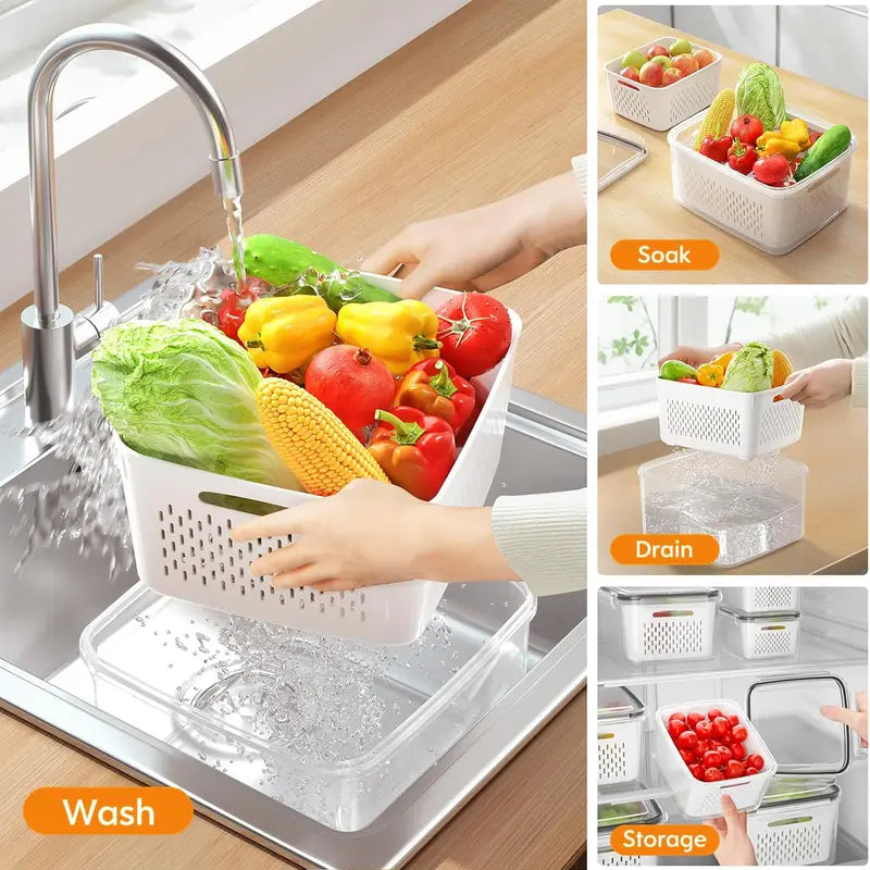 3 Pack Fridge Organizers and Storage