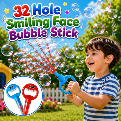 32-Hole Smiley Face Bubble Wand