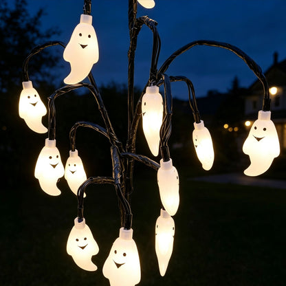 Pumpkin Solar Stake Lights Halloween Outdoor Yard Decor