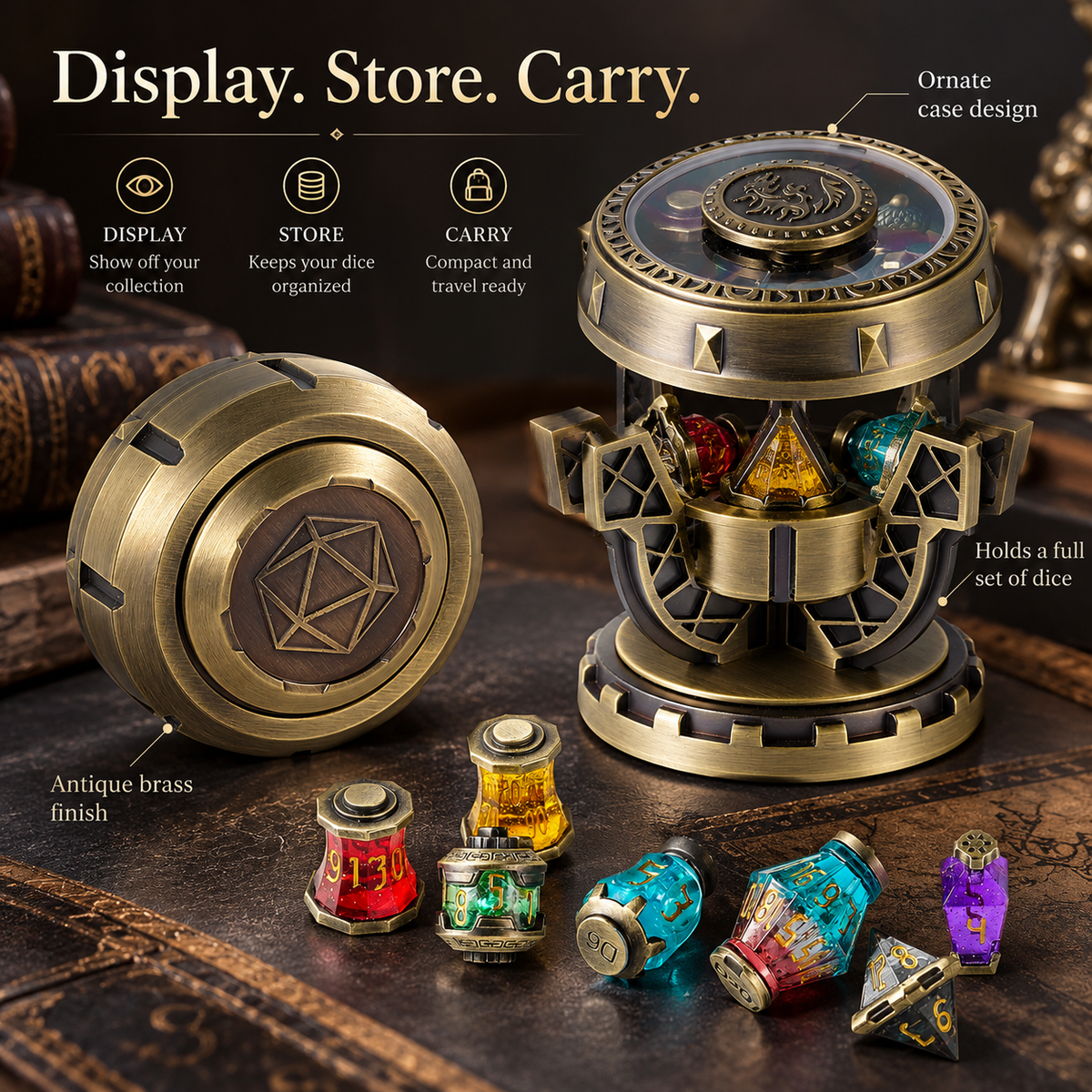 2026 DND Dice Set Alchemist s Metallic Elixir Metal Dice Set
