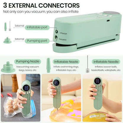 Mini Vacuum Bag Sealer Cordless Handheld Food Sealing Machine