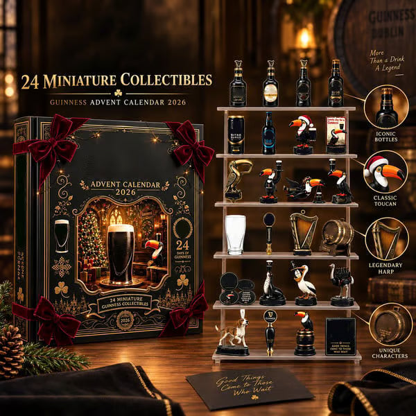 2026 Advent Calendar Limited Edition with 24 Miniature Collectibles Christmas Countdown Gift for Beer Lovers