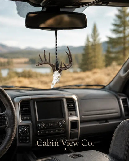 Whitetail Deer Skull Mirror Hanger