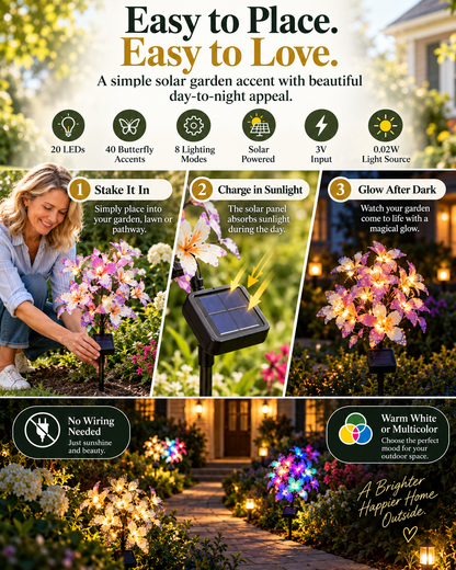 2026 Solar Butterfly Garden Lights | Beautiful by Day, Magical After Dark