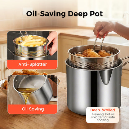 2026 Arrivals R304 Stainless Steel Multifuntional Fryer