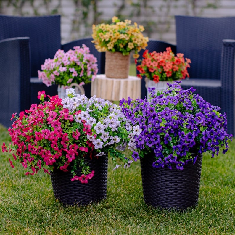 UV Resistant Colorful Artificial Flower