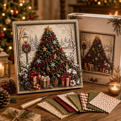 3D Christmas Fabric Stamping Set
