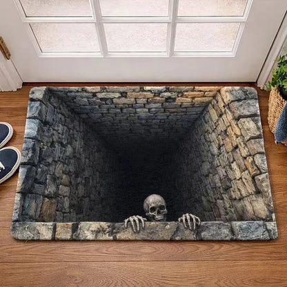 3D Halloween Optical-Illusion Diatomite Floor Mat