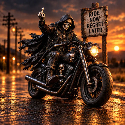 Bad to the Bone 6 Dark Humor Skeleton Collectibles for Men, Man Cave Decor & Unique Gifts