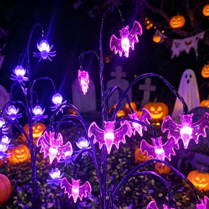 Pumpkin Solar Stake Lights Halloween Outdoor Yard Decor