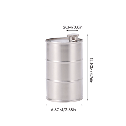 350ml/750ml Oil Drum Anti-rust Leak-proof No Odor Portable Wine Storage Food Grade Camping Whisky Flagon Wine Jug