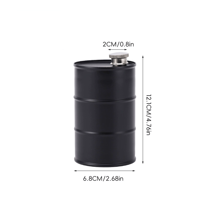 350ml/750ml Oil Drum Anti-rust Leak-proof No Odor Portable Wine Storage Food Grade Camping Whisky Flagon Wine Jug