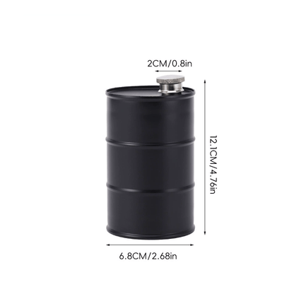 350ml/750ml Oil Drum Anti-rust Leak-proof No Odor Portable Wine Storage Food Grade Camping Whisky Flagon Wine Jug