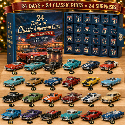 24 Days of Classic American Cars Advent Calendar 24 Vintage Ride Collectibles