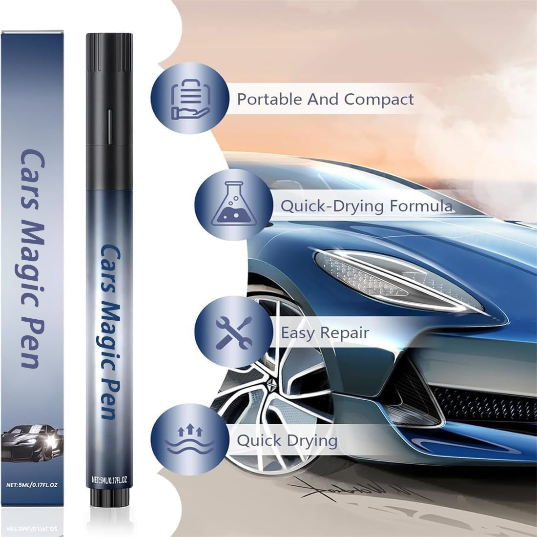Magic Car Scratch Removal Pen | Easy DIY Auto Paint Touch-Up