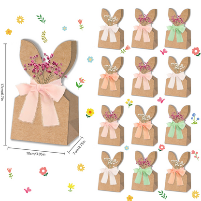 Easter Bunny Ear Kraft Bags | Cute Party Gift & Candy Packaging