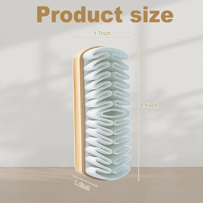 2-in-1 Suede Shoe Brush TPR Crepe Bristles for Nubuck, Boots, Jackets & Leather Care