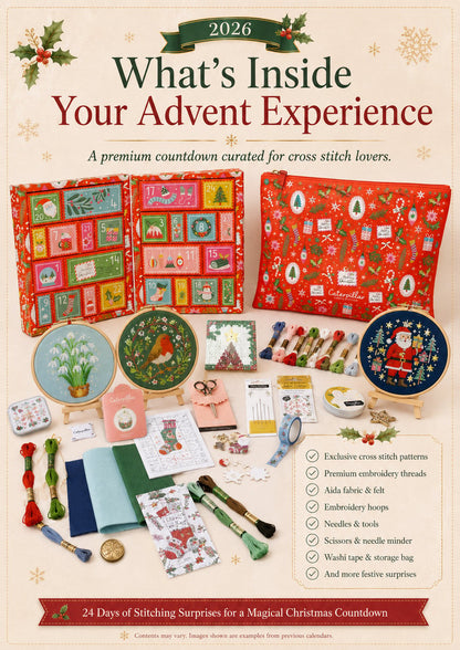 2026 Cross Stitch Advent Calendar Box