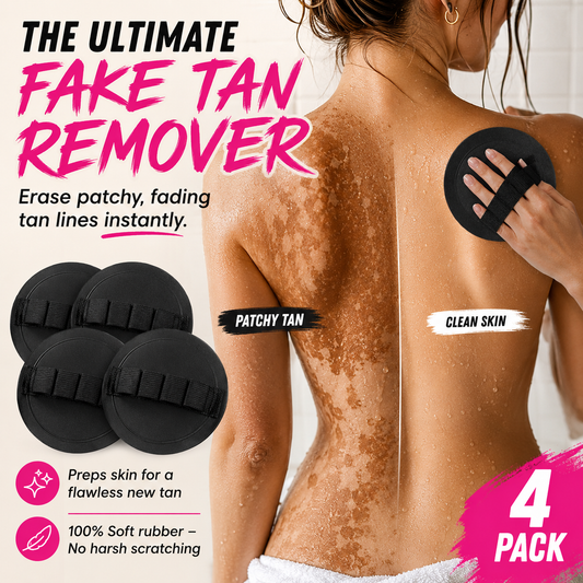 4-PackSoft Rubber Shower Scrubber for Gentle Exfoliation & Deep Cleansing