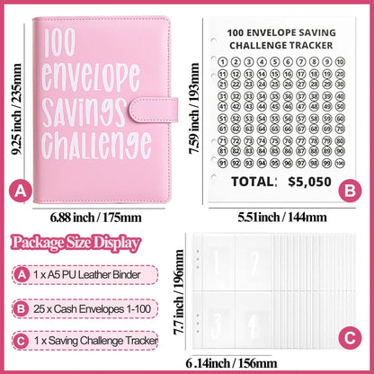 100 Envelope Saving Challenged Book