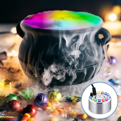 12-LED Ultrasonic Mist Maker Fogger Creates cool mist & colourful light Perfect for humidifiers