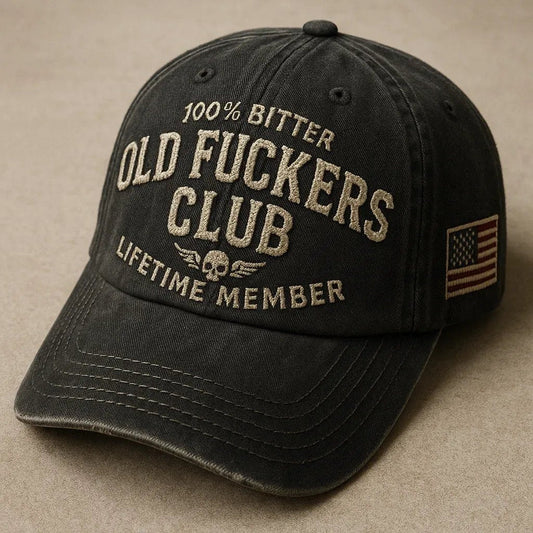 2026- Own Your Attitude! Vintage 'Old F ckers Club' Hat Perfect Gag Gift with Bold Style!
