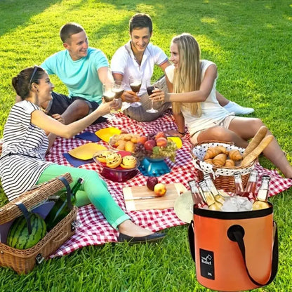 Portable Folding Bucket for Outdoor Camping and Fishing