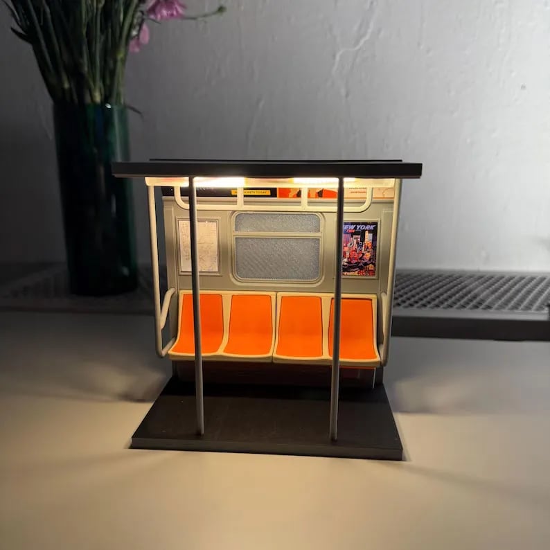 NYC Subway Train Lamp