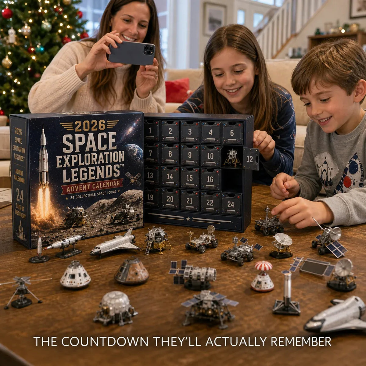 2026 Space Exploration Legends Advent Calendar 24 Days of Space Missions, 24 Collectible Surprises
