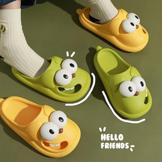3D Big Eye Dog Tongue Kiss Slippers