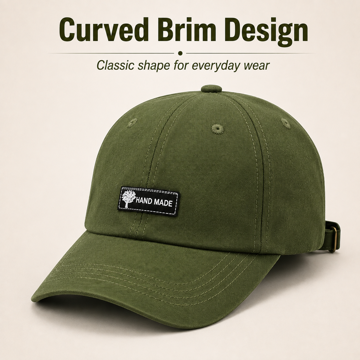 Men's Retro Pilot Baseball Cap Glasses-Ready Statement Style