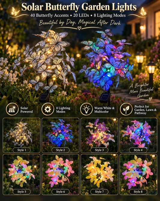 2026 Solar Butterfly Garden Lights | Beautiful by Day, Magical After Dark