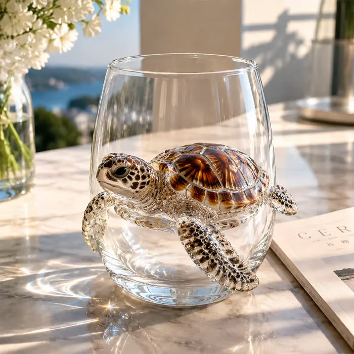 Blue Ringed Octopus Handcrafted Glassware