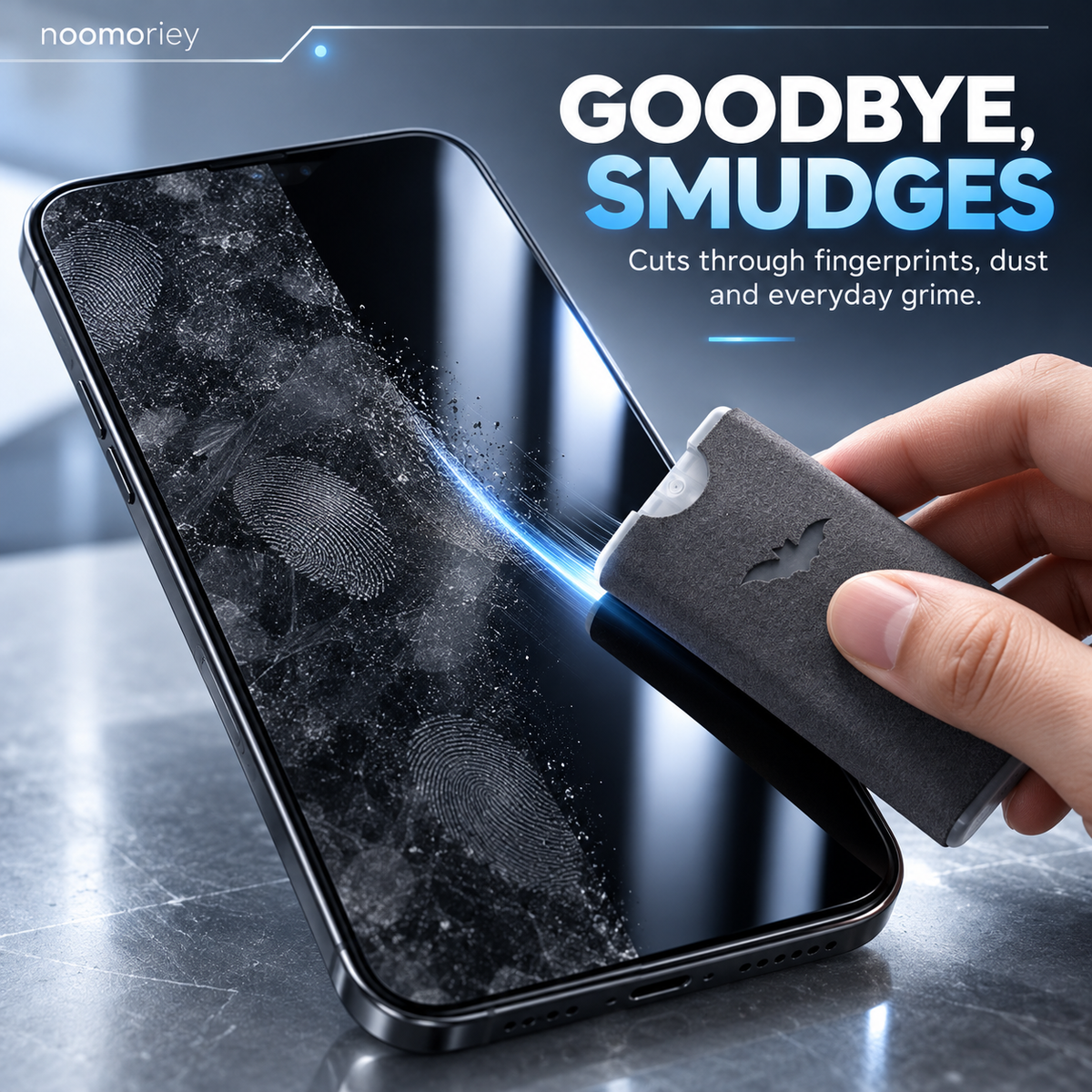 2-in-1 Portable Screen Cleaner Spray & Microfiber Cloth