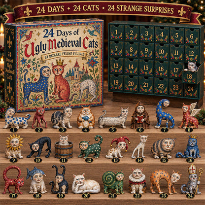 24 Days of Ugly Medieval Cats Hilariously Weird Cat Advent Calendar 2026