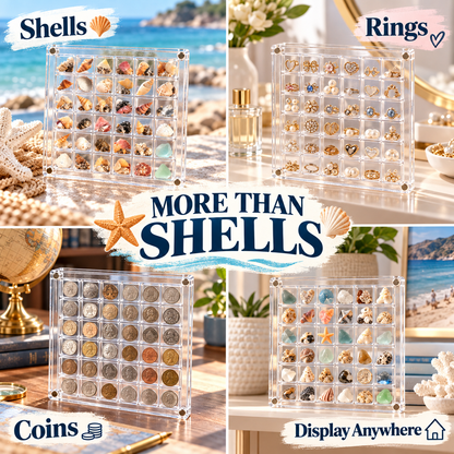 36-Grid Clear Acrylic Organizer Box for Small Collectibles